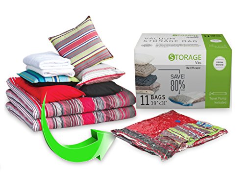 Storage Vac (11) Jumbo Vacuum Storage Bags (40