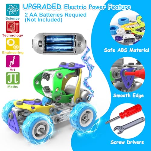 10 in 1 STEM Toys for 4 5 6 7 8+ Year Old Boy Girl Birthday Gifts Building Toys for Kids Ages 4-8 5-7 6-8 Educational Stem Activities for Boys 4-6 4-7 Build and Play Construction Creative Games - Image 4