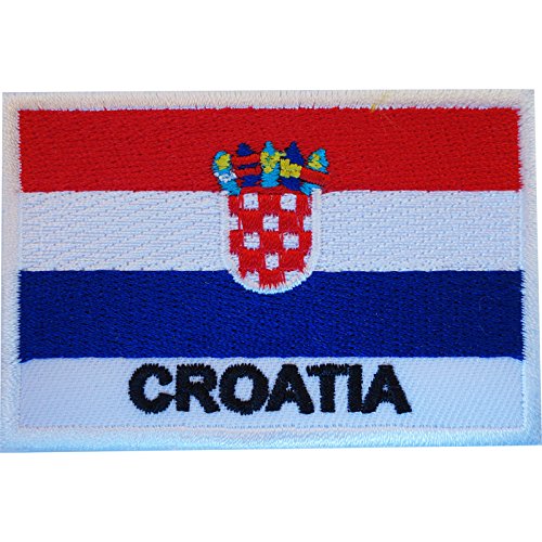 Écusson brodé drapeau de la Croatie à thermocoller ou à coudre Cover