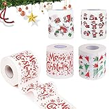 Weihnachten Toilettenpapier,4 Rollen Lustige Weihnachten Toilettenpapier,lustige Neuheit Toilettenpapier, Lustige Weihnachten Toilettenpapier,Weihnachten Toilettenpapier