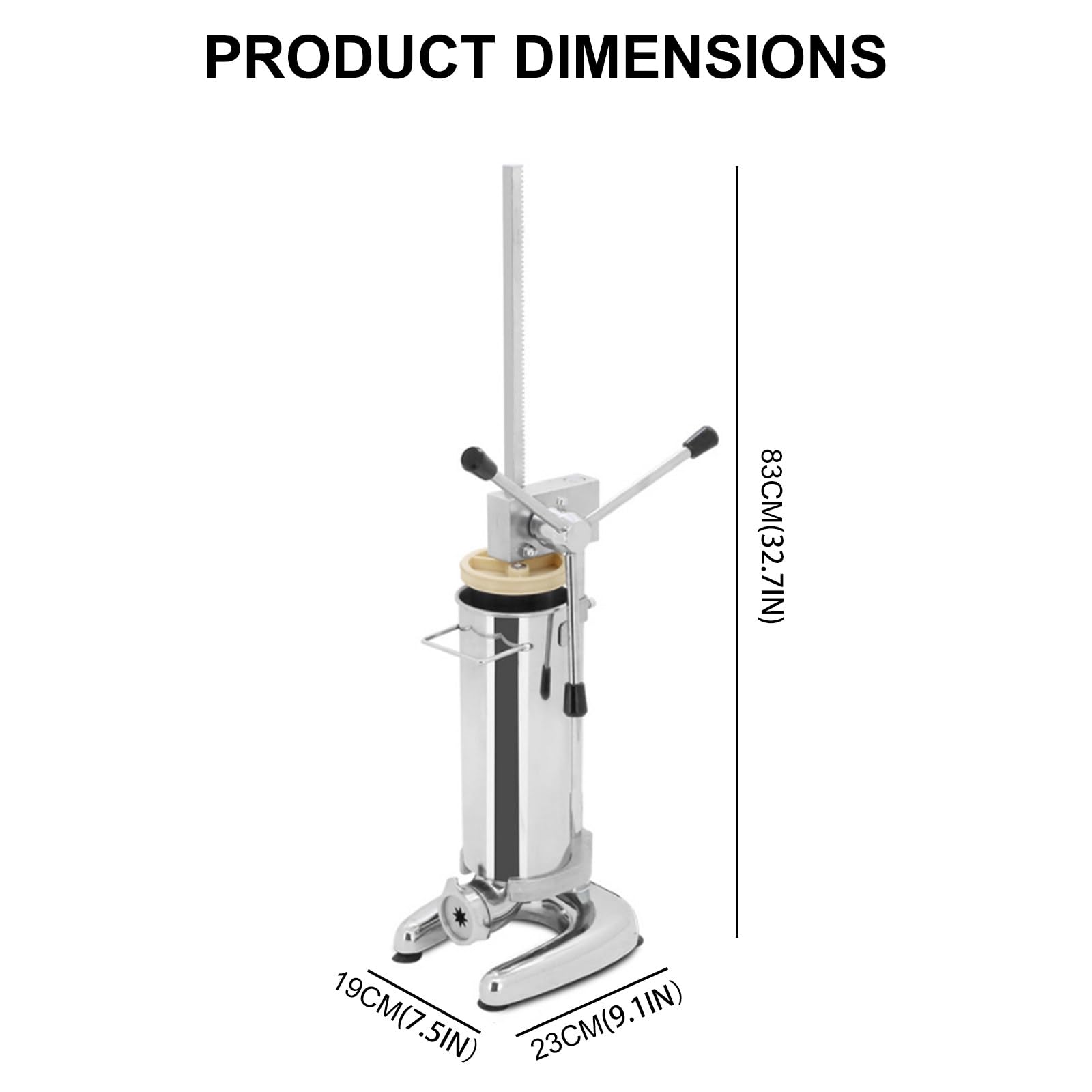 Churros Maker Machine, pressa verticale manuale in acciaio inox per ciambelle e churros, attrezzatura da cucina ideale per ristoranti e panetterie