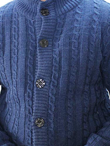 Image of Matelco Mens Woollen Buttoned Sweater Full Sleeves for Winters