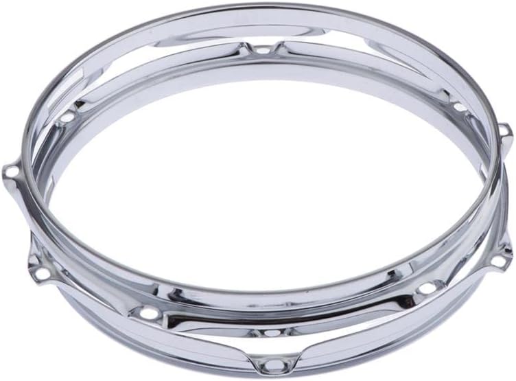 Generic 2 Premium Alloy Steel Snare Drum Hoop Rim 10 Inch 6 Holes 1.5mm