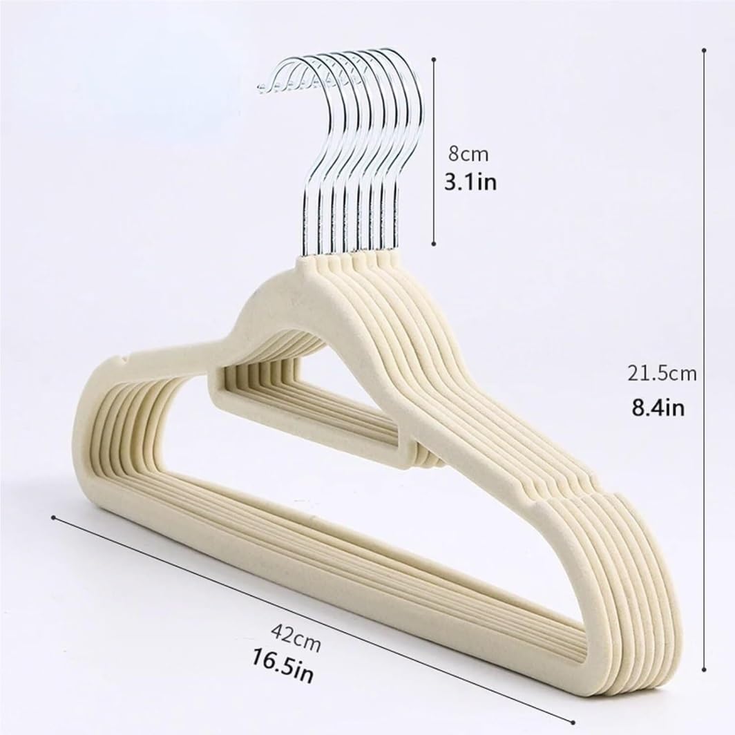 Cintres pour Pantalon Cintres De Flocage en Feutre Antidérapant, Cintre Plastique ABS pour Adultes, pour Manteaux, Pantalons Et Robes Rangement Vêtements(D,20pcs)