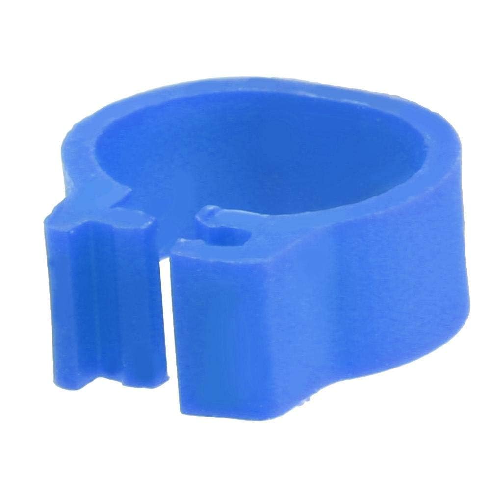 Anelli per zampe per uccelli Fasce per zampe per uccelli multicolori Anelli per zampe per pollame in plastica Set Anelli a clip numerati per piccione Anelli per zampe da 8 mm per uccelli avicoli(#4)