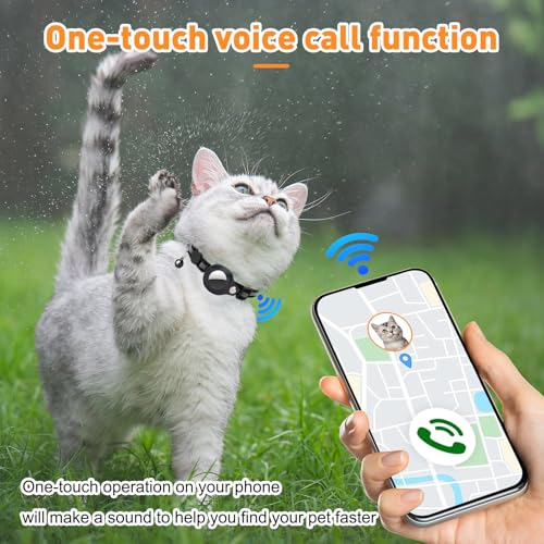Bluetooth Tracker, Tracker FüR Haustiere, Katzen-Trackers-Halsband, Kompatibel Mit Ios Und Android, Keine Monatlichen GebüHren, Ip64, Wasserdicht, KatzeTracke FüR Haustiere (1 Packung)