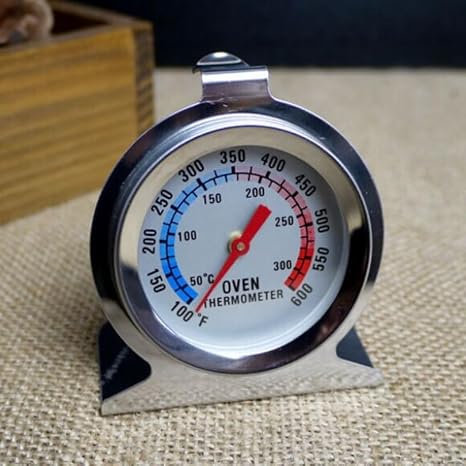 Oven Thermometer 2 Pack 50-300C/100-600F, for Grill Fry Chef Smoker Analog Thermometer Instant Read Stainless Steel Kitchen Cooking Tool Large Dial Display