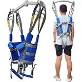 Patient Lift Sling Aids Standing Walking Gait Belt Supports Sitting Transfer Strap Seats Harness Assistance Elderly Senior Full Body Mobility Exercisers Blue