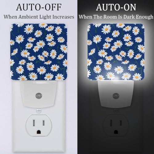 Lámpara de noche LED de 2 piezas con sensor crepuscular miniatura 2