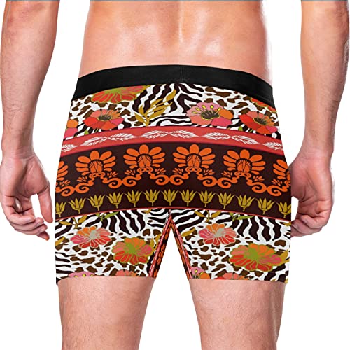 Bóxer para hombre cómodo para diario calzoncillos florales Vnurnrn pack de 2 ropa interior 3
