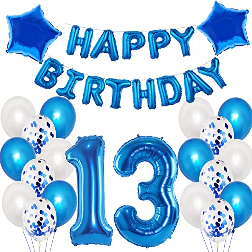 13. Geburtstag Deko Für Jungen | 40 Schwarze Servietten 33x33 Cm | Teenager Party Dekoration