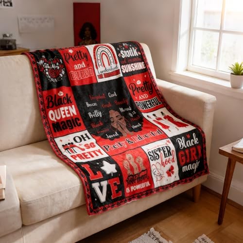VeloKomo Sorority Gifts Throw Blanket - Red Flannel Blanket 50'' X 60'' by VeloKomo - Used condition - Image 5