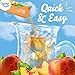 Crystal Light Peach Iced Tea Artificially Flavored Powdered Drink Mix, 72 ct Pack, 12 Canisters of 6 Pitcher Packets