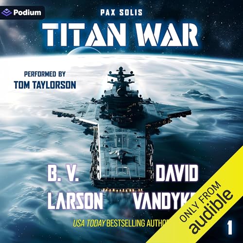 Titan War Audiolibro Por B.V. Larson, David VanDyke arte de portada