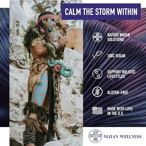 Mayan Mushrooms | Lion's Mane 500mg | Guayusa 500mg | Ashwagandha 500mg |Supplement for Mental Calmness, Focus, Brain & Memory Support. Vegan, Plant-Based, Non-GMO, 90 Count - - Image 5