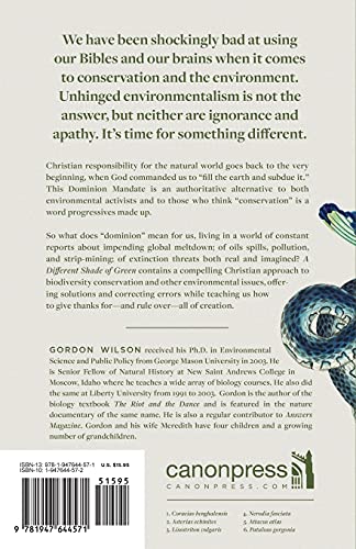 A Different Shade Of Green: A Biblical Approach To Environmentalism And The Dominion Mandate #TOP1