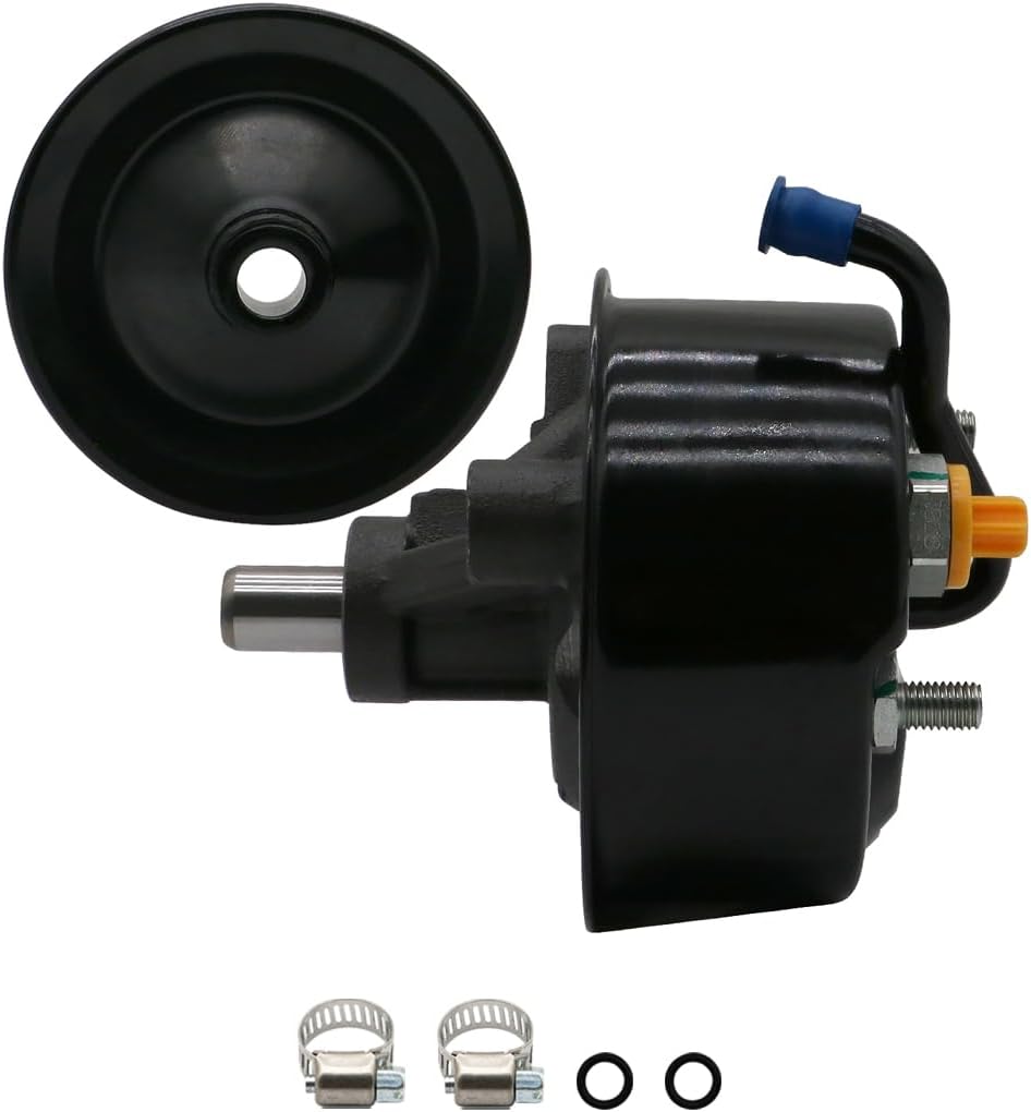 Power Steering Pump with Reservoir Pulley Assembly Fits for 2001-94 Dodge Ram 1500, 02-94 Ram 2500, 09-99 Ram 3500 Van, 03-99 Ram 1500 Van, Ram 2500, 98-97 B3500, 97-94 Ram 3500, 98-97 B1500, 20-7953