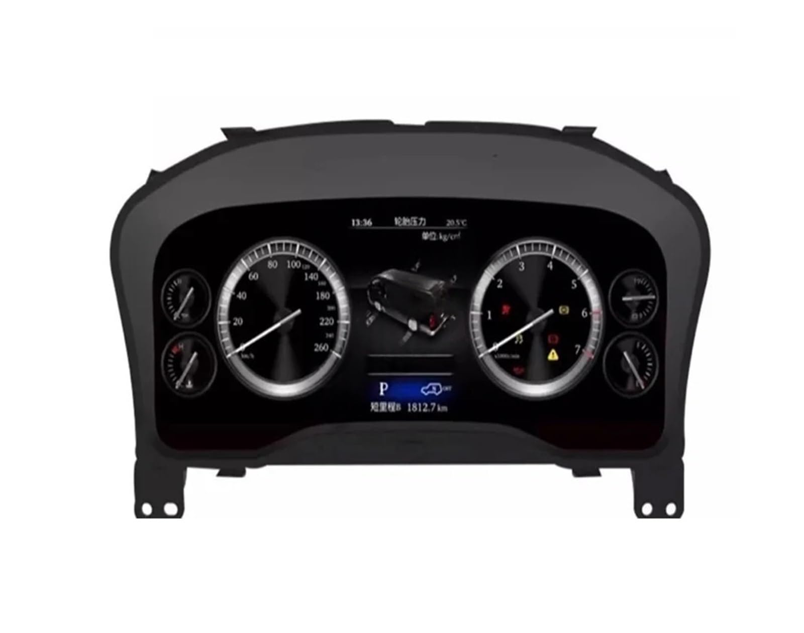 Panel de instrumentos digitales for coche, velocímetros LCD, reproductor de tablero Compatible con Toyota Hiace 2019-2021