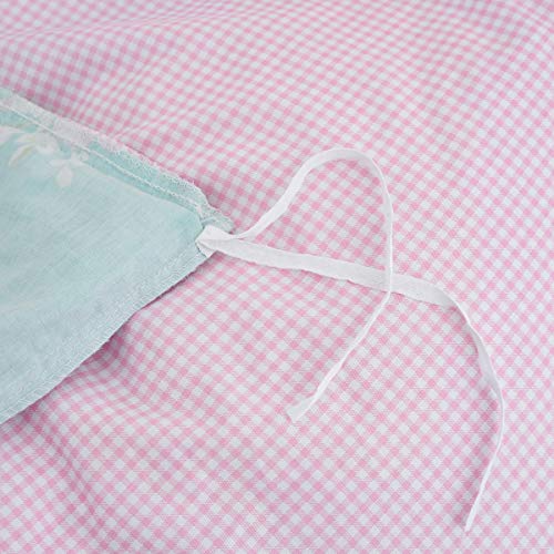 Fadfay 4-Piece Twin Size Dorm Bedding Floral Bed Set For Girls 100% Cotton Ruffled Duvet Cover Set Soft Breathable Skin-Friendly Bed Skirt Sets Garden Style All-Season Use #TOP7