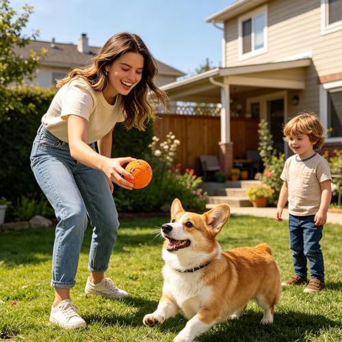 Interaktives Hundespielzeug, elektrisch, wiederaufladbar, Smart Self Moving Toy with Motion, Automatic Pet Chew Device, Tooth Cleaning Gear for Puppies Cat Teething Indoor Outdoor Active Pla-3