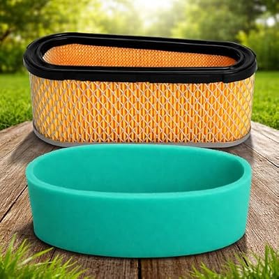 Podoy 496894 493909 Air Filter Compatible with BS 496894S John Deree 12.5-17 HP 5053K LG496894JD LG496894S Craftsman 24151 Lawn Mower with 272403 272403S Pre Filter