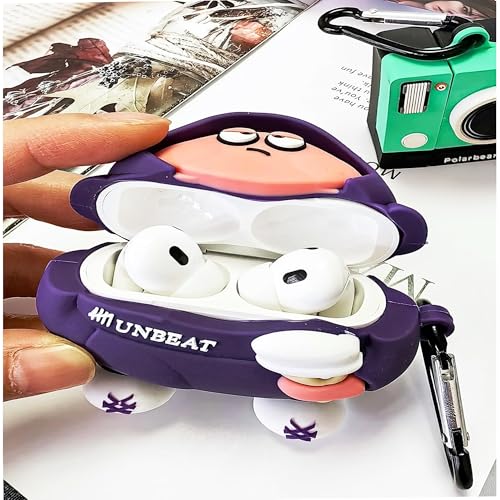 Image of YODI Case Cover for Airpods Pro|Pro 2|Airpods Pro 3|Airpods 4 Pouch, Silicone Cases with Cleaner Kit 360 Drop Protection,Shock-Resistant ((Patrick-Star Design), Airpods 4)