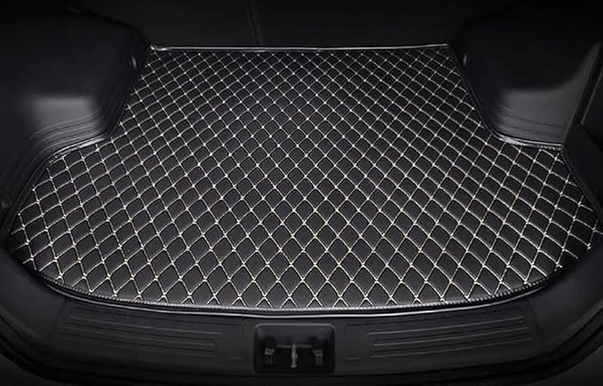 Premium Car Boot Mat for Honda City E 15-19 | Heavy Duty Waterproof Car Trunk Mat | Dicky Boot Mat | Anti-Slip, Dust & Spill Resistant Car Floor Mats | Black Silver
