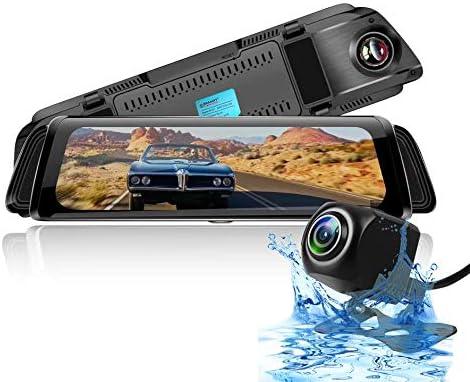 Full HD 1080P 10 inch Ips Display Dash Cam for Cars Wide Angle Lens, Parking Monitoring, Support 64 GB Memory Card Car Camera