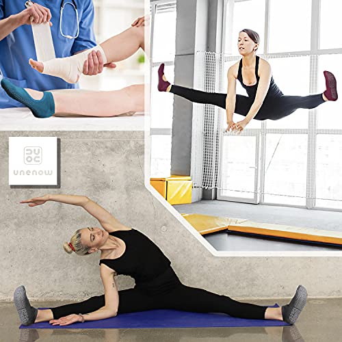 Image of unenow Non Slip Grip Yoga Socks for Women with Cushion for Pilates, Barre, Home