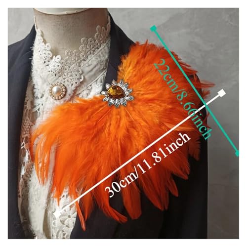 Charretera de hombro de plumas para invitadas de boda y fiestas 4