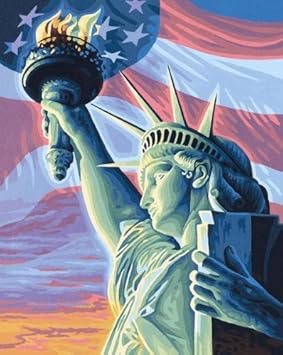 Schipper 609130497 Malen Nach Zahlen Lady Liberty 40x50 Cm Amazon De Spielzeug
