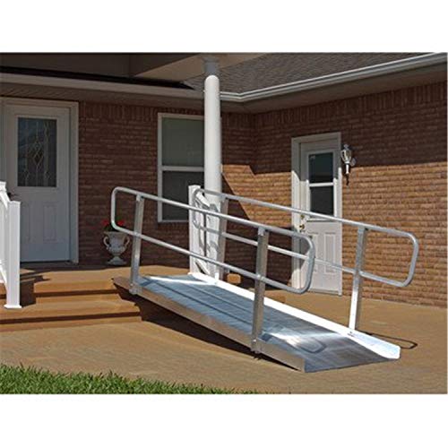 Prairie View 3-ft x 36-in Solid with Handrails Wheelchair Ramp 850 lb. Weight Capacity, Maximum 6-in Rise