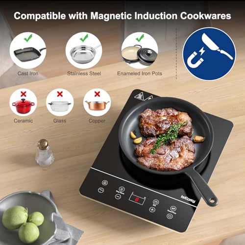 Plaque cuisson induction IsEasy compacte sécurisée avec verrou
