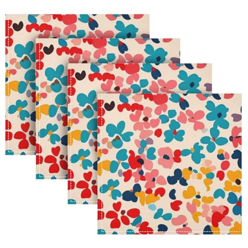 Servilletas de Tela Multicolor Cuadradas 20 x 20 in Pack de 4 miniatura 1