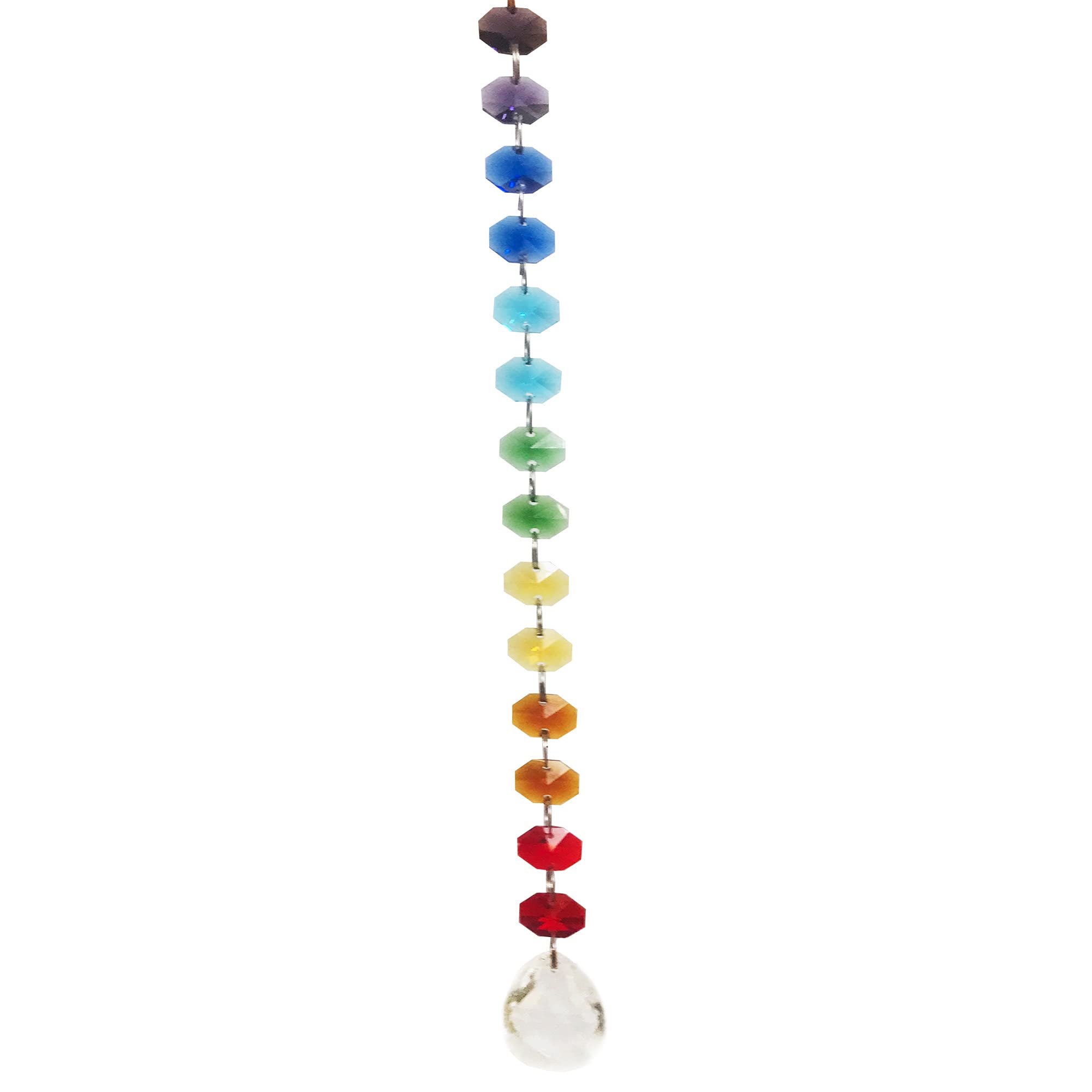Hanging Suncatcher Sun Catcher Decorative Ornament Home Decor Gift with added Hook (Rainbow (36cm Long))