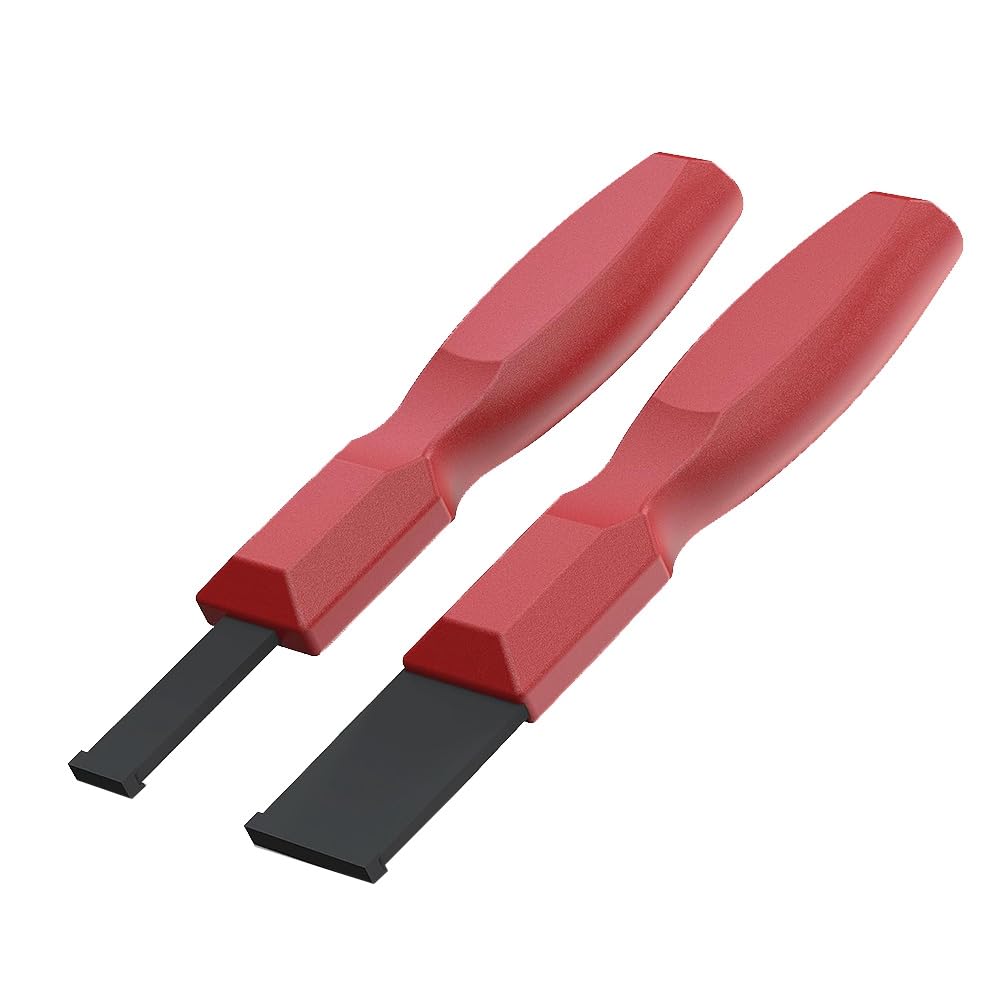 Luobannm Carbide Scrapers, Super Carbide Gasket Scrapers for Metal and Automotive, 1-1/4 Inch and 5/8 Inch Carbide Scrapers Set