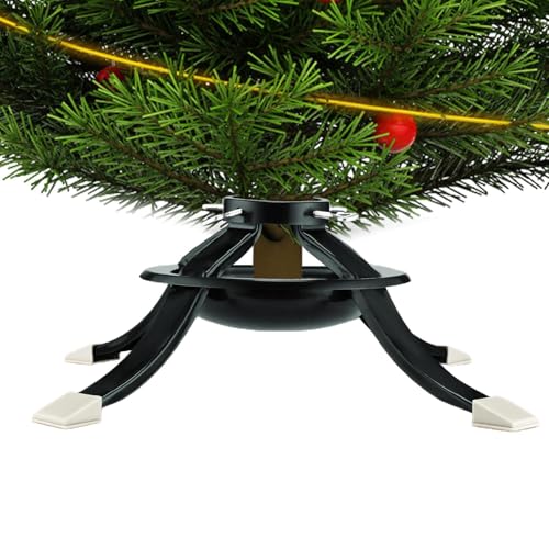 Christmas Tree Holder - Artificial Christmas Tree Stand | Rotating Tree Stand Base with 4 Stable Feet | Real Christmas Tree Stand Bracket | Christmas Tree Spinner Stand for Christmas