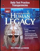 HOLT World History Human Legacy: Daily Test Practice Transparencies 0030938279 Book Cover