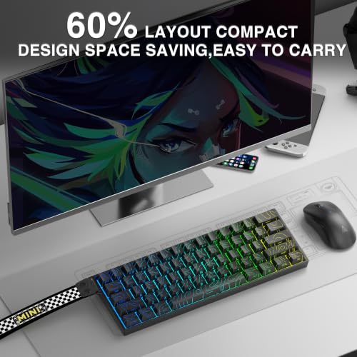 Image of Aula MINI60 HE MAX Wireless Gaming Keyboard 60% Magnetic Switch Keyboard
