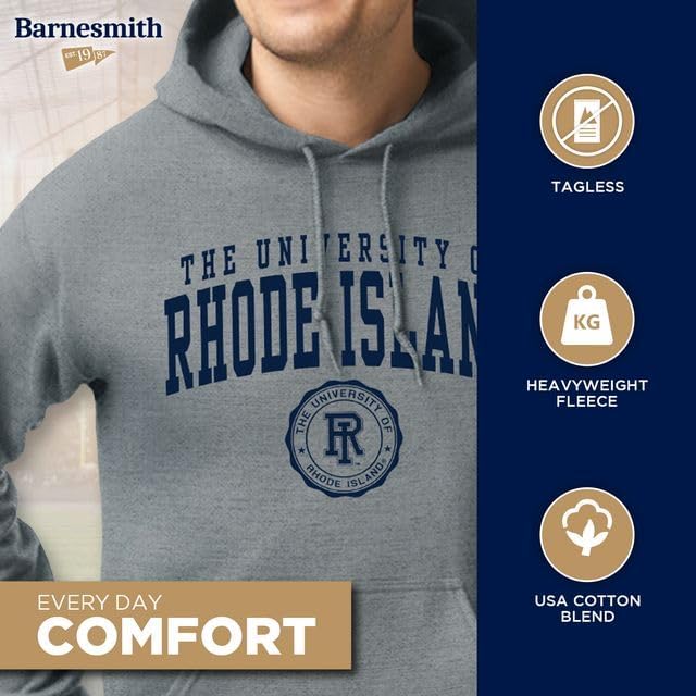 Barnesmith Hooded Sweatshirt, Unisex, Cotton/Poly Blend, Heritage Logo - Image 3