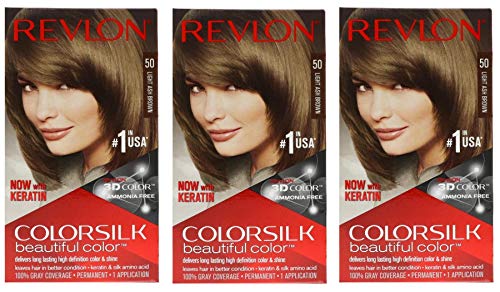 Revlon ColorSilk Tinte 50 Castaño Ceniza Claro miniatura 1