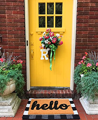 Levinis Buffalo Check Rug - Cotton Washable Porch Rugs Durable And Washable Outdoor Rugs Door Mat Hand-Woven Buffalo Plaid Rug For Outdoor/Kitchen/Bathroom/Entry Way/Bedroom, 23.6" X 35.4" #TOP1