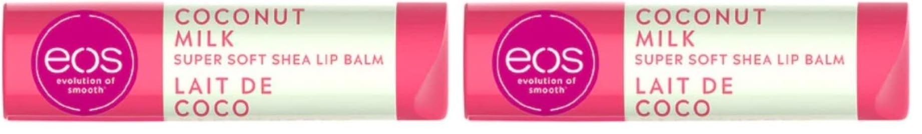Evolution of Smooth EOS Super Soft Shea Lip Balm Coconut Milk (Pack of 2)