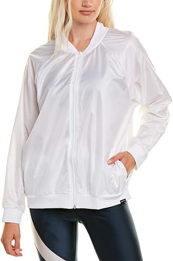 white activewear jacket