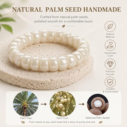 Image of Frodete Bodhi Fidget Bracelet Seed Stretch Anxiety Relief Healing Jewelry