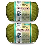 Pepperell Bonnie Braid Makramee-Schnur, 4 mm x 91 m, Limettengrün (Vorteilspackung), gedrehte...