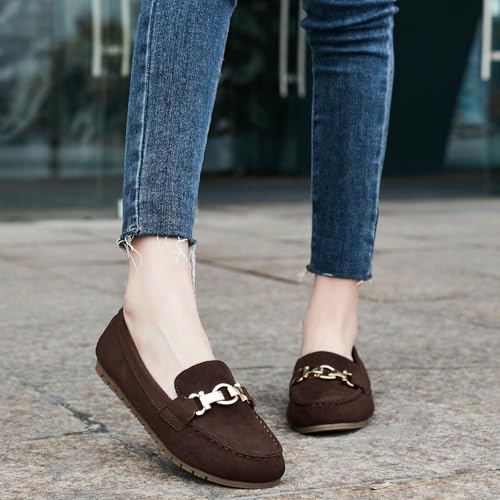 Image of Cvistpieo Loafers for Women Business Casual Shoes Comfortable & Lightweight Penny Loafers Slip On Work Flats