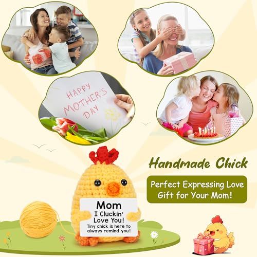 Funnychickenmomgiftsformothersdaybirthdayeasteriloveyougiftsformotherbonusnewmomstepmomhandmadecrochetanimalschickenbestpresentformamamotherinlawpresentfromdaughterson Urban Country Home Decor Funny chicken mom gifts for mothers day birthday easter i love you gifts for mother bonus new mom stepmom handmade crochet animals chicken best present for mama mother in law present from daughter son urban country home decor