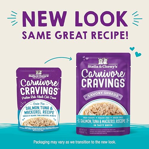 Stella & Chewy's Carnivore Cravings Salmon, Tuna & Mackerel Pouches, 2.8 oz - image 2