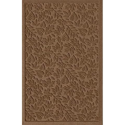 American Floor Mats Fall Day Designer Dark Brown 3' x 5' Entrance Floor Mat with Gripper Backing Cover